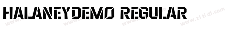 HalaneyDemo Regular字体转换